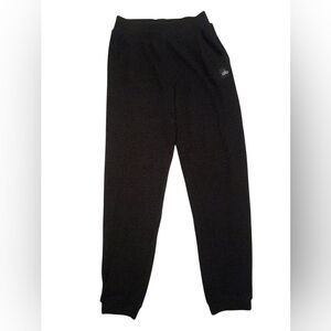 Alo Black Waffle Knit Jogger Sweat Pants